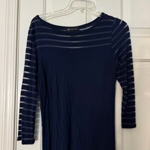 Navy Striped Women's shirt